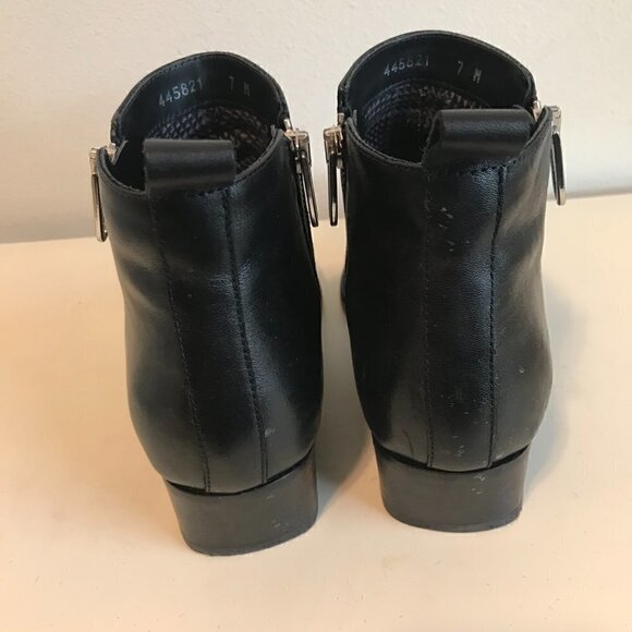 Aquatalia Nadie Black Leather Waterproof Ankle Boot Size 7 - Picture 7 of 10